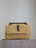 Niki Raffia 8.7 in Shoulder Bag 633151