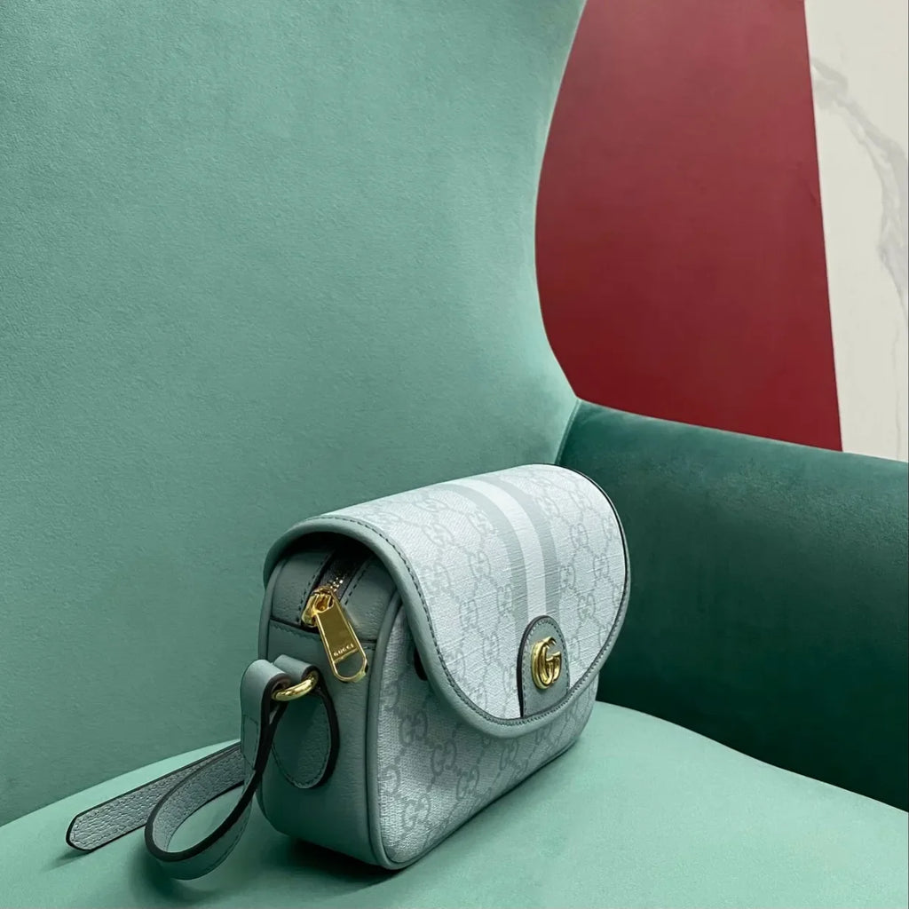 Ophidia GG Supreme Canvas 7.5 in Shoulder Bag 772239