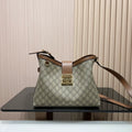 Padlock GG Coated Canvas 11.4 in Shoulder Bag 839021