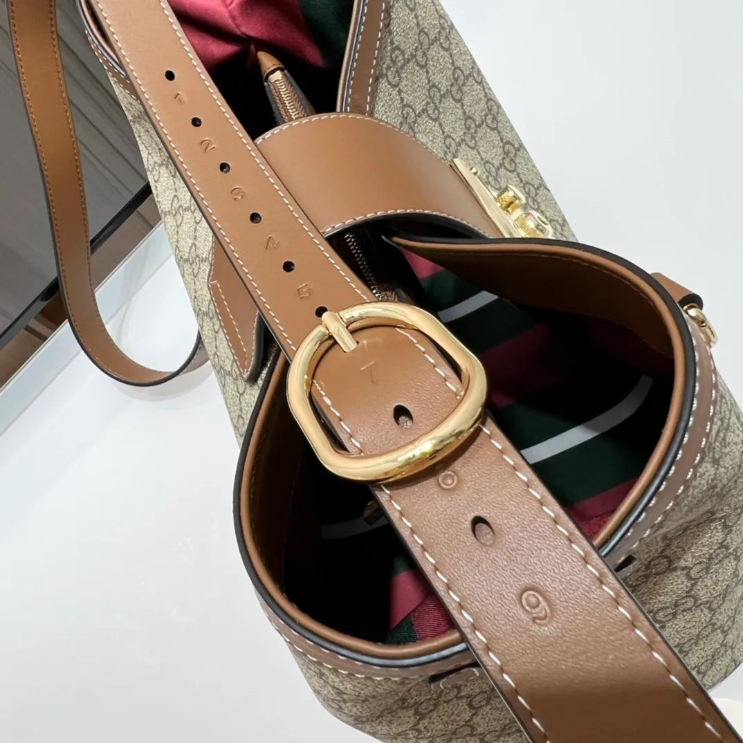 Padlock GG Coated Canvas 11.4 in Shoulder Bag 839021