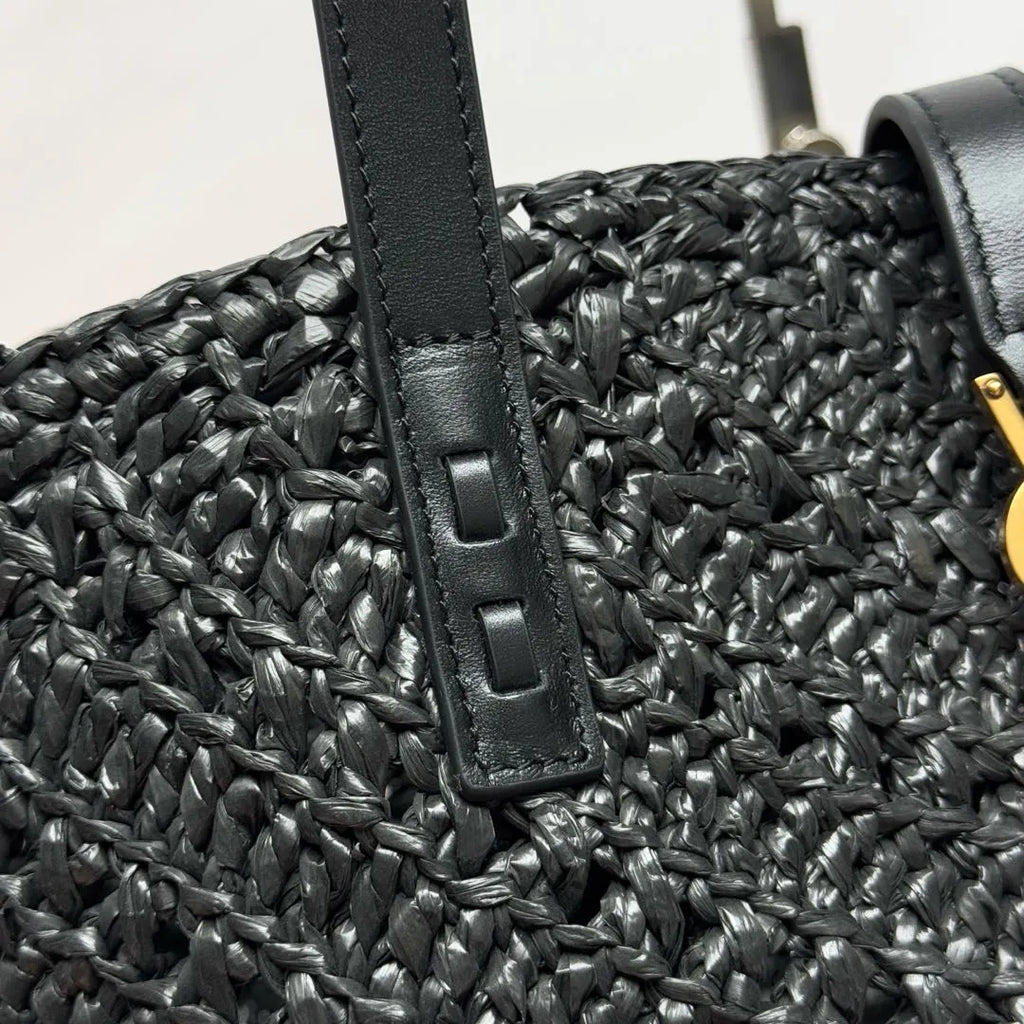 Panier Large 17.3 in Raffia Tote Bag 688221