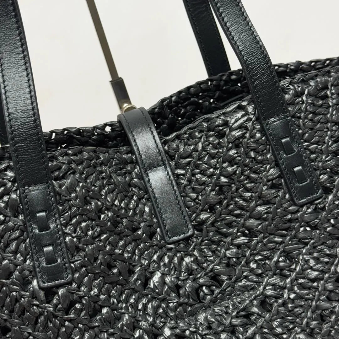 Panier Large 17.3 in Raffia Tote Bag 688221
