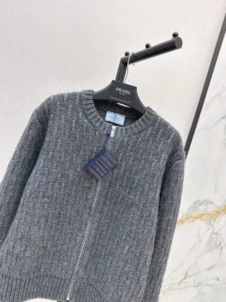 PD Women's Zip Cable Knit Cardigan