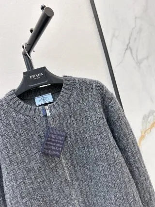 PD Women's Zip Cable Knit Cardigan