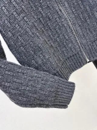 PD Women's Zip Cable Knit Cardigan