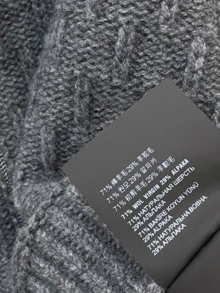 PD Women's Zip Cable Knit Cardigan