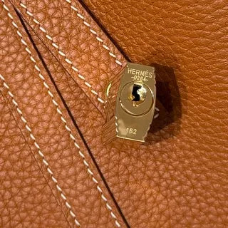 Picotin 18 TC Clemence Leather Bucket Bag Gold