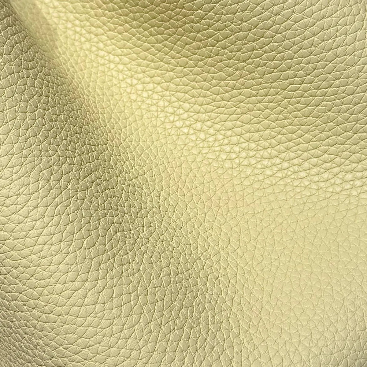 Picotin 18 TC Clemence Leather Bucket Bag Jaune Milton