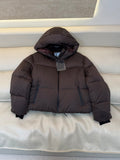 PR Women's White Goose Down Short Jacket