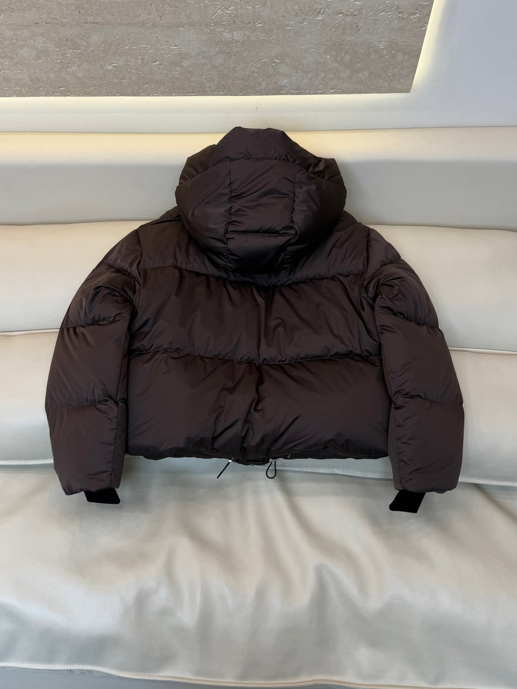 PR Women's White Goose Down Short Jacket