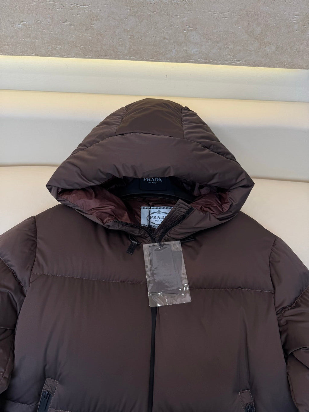 PR Women's White Goose Down Short Jacket
