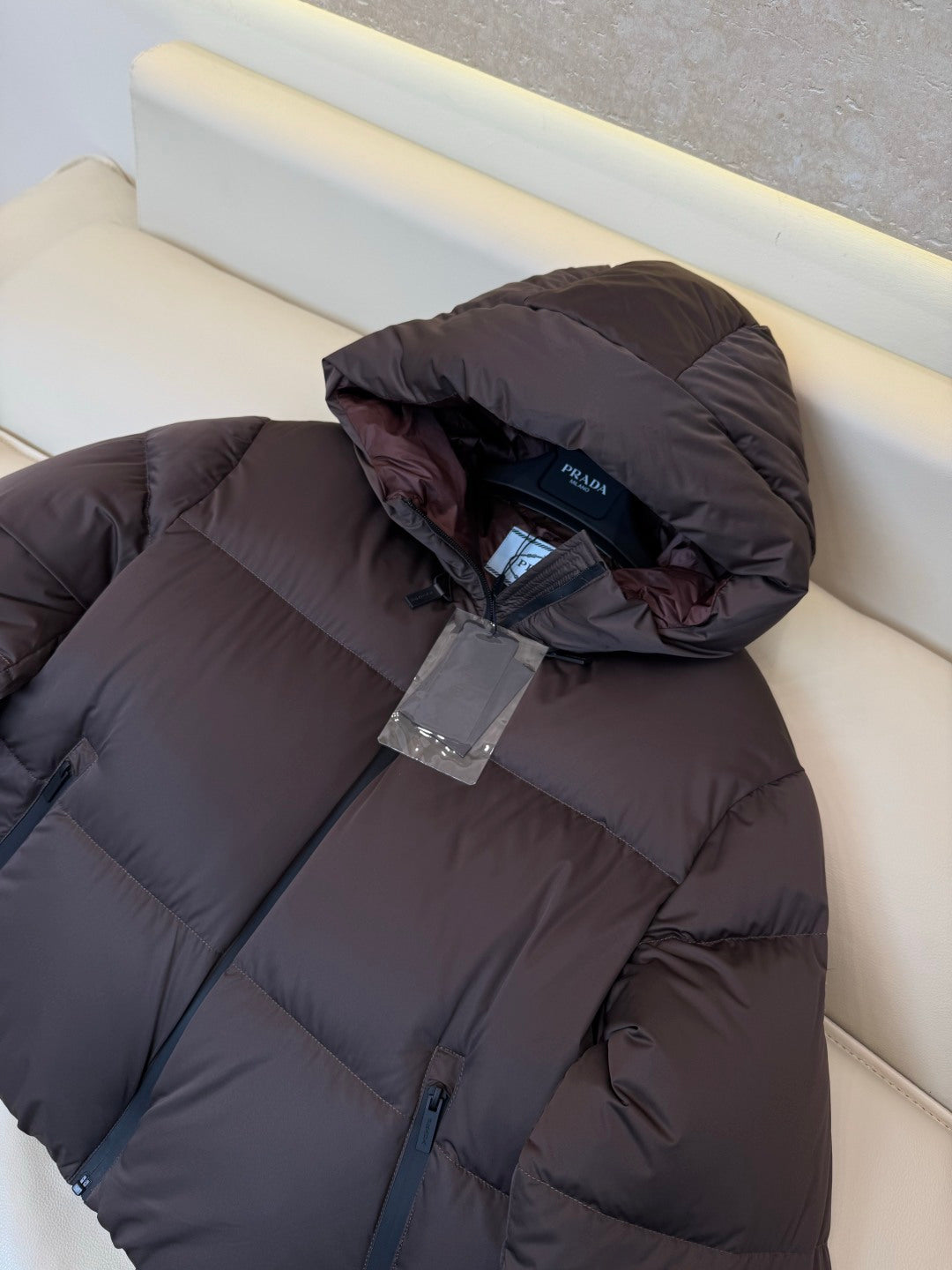PR Women's White Goose Down Short Jacket