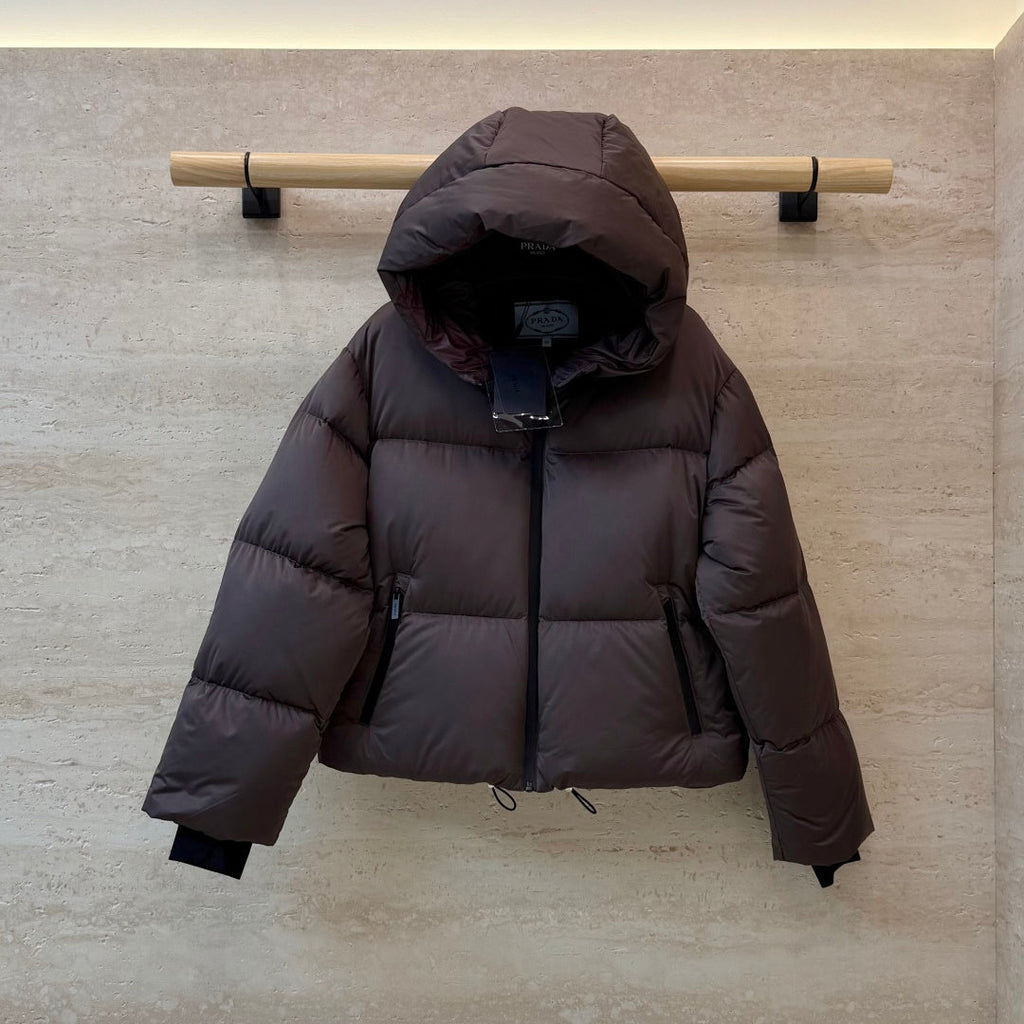 PR Women's White Goose Down Short Jacket