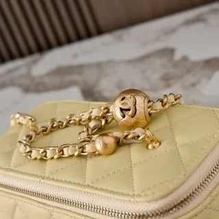 Premium Edition Steel and Gold Ball Box Bag