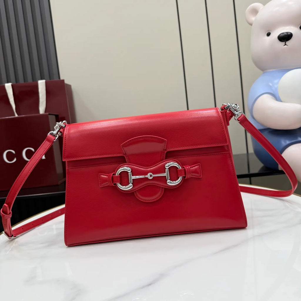Primavera Glossy Leather 10.8 in Handbag 838179