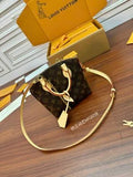 Quilted Italian Leather 7.5 in Handbag M12019