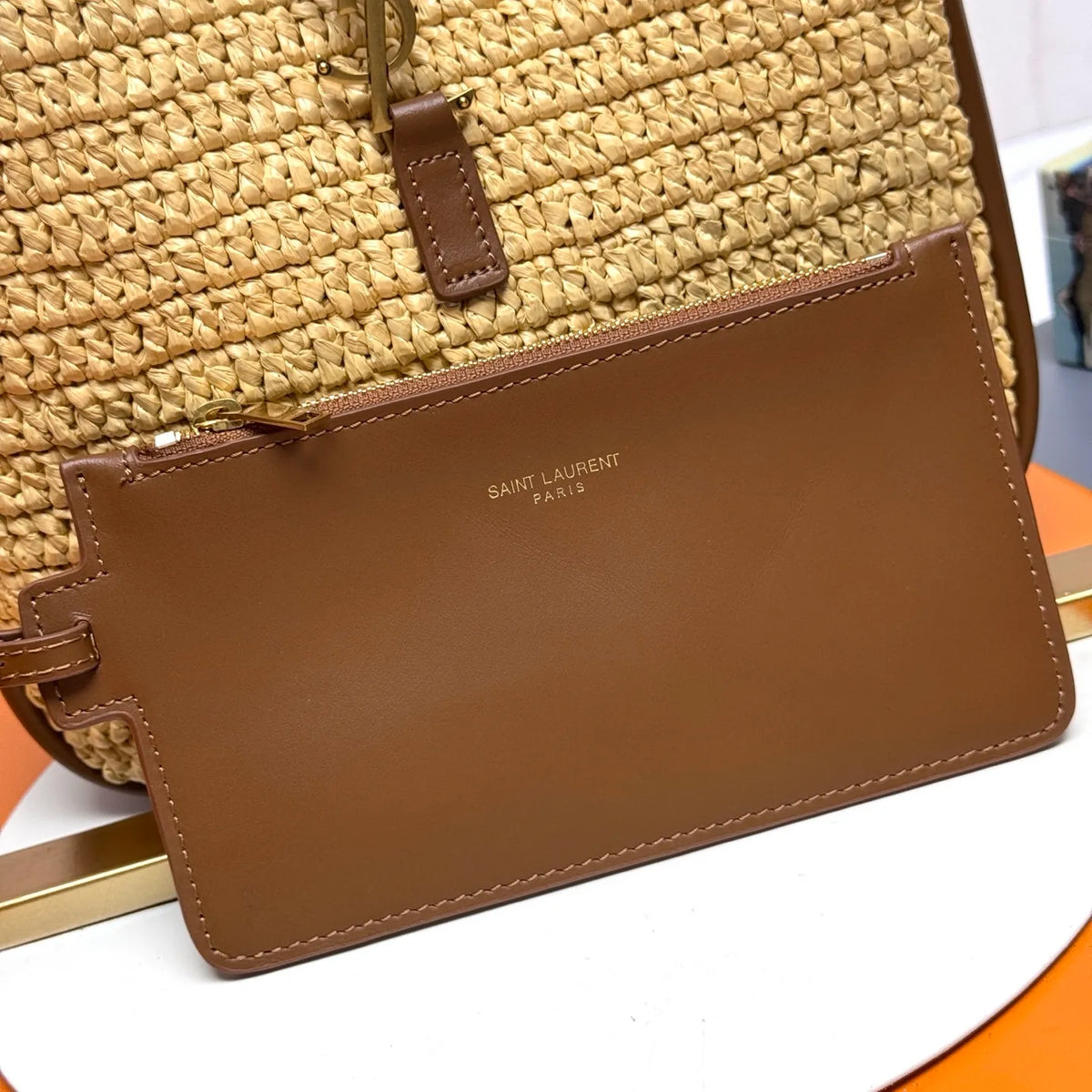 Raffia Straw 8.7 in Hobo Bag 823812
