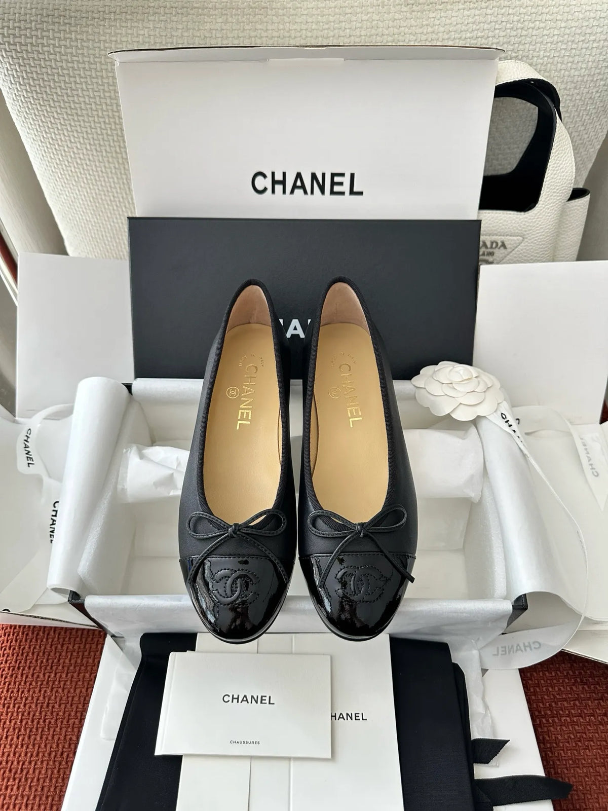 Retro Bow Ballet Flats 273796
