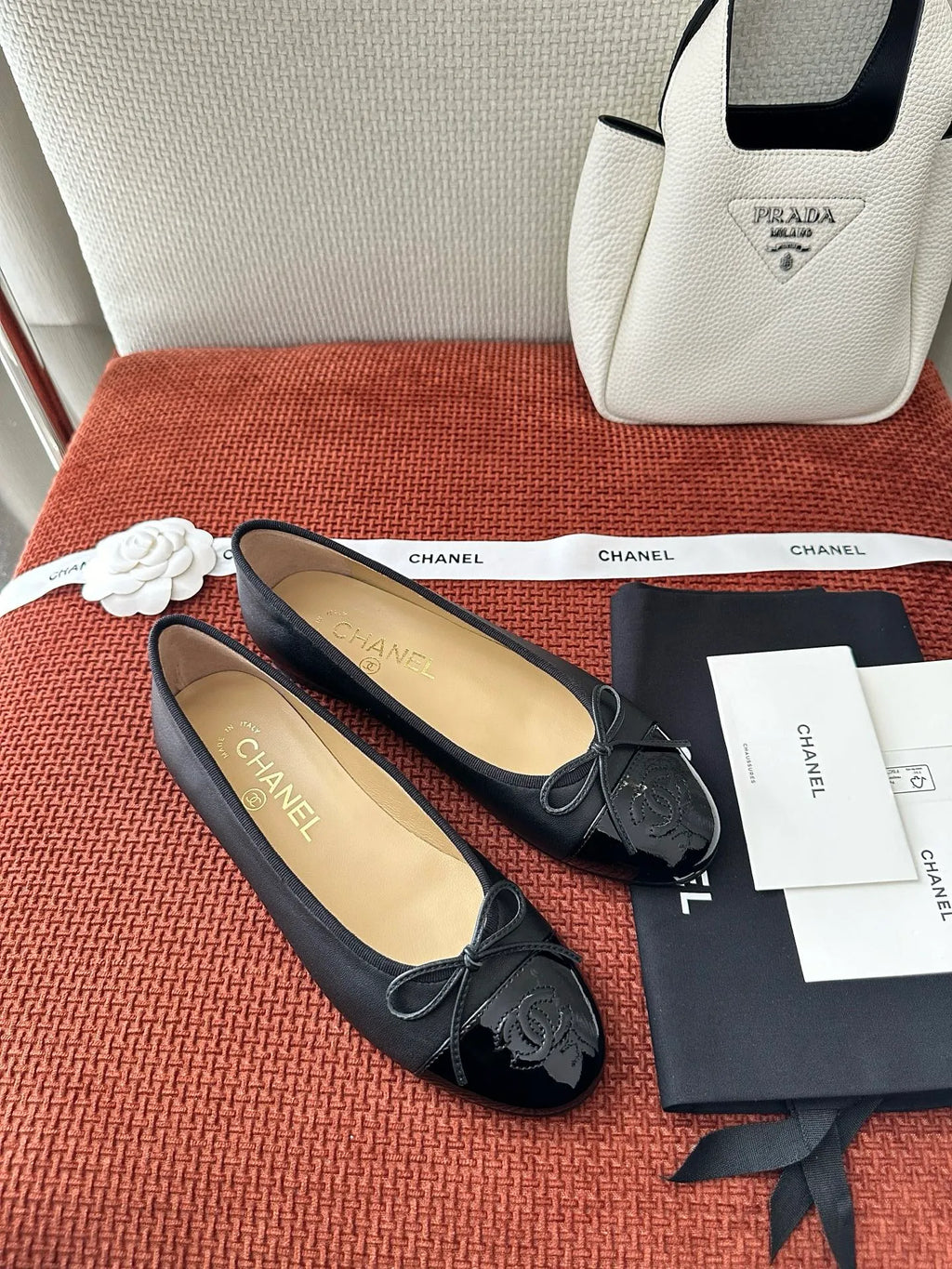Retro Bow Ballet Flats 273796