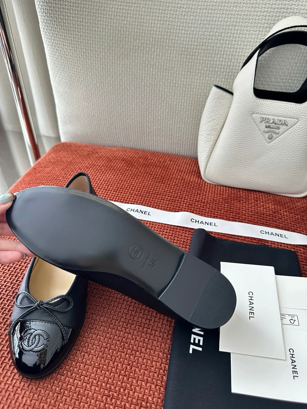 Retro Bow Ballet Flats 273796