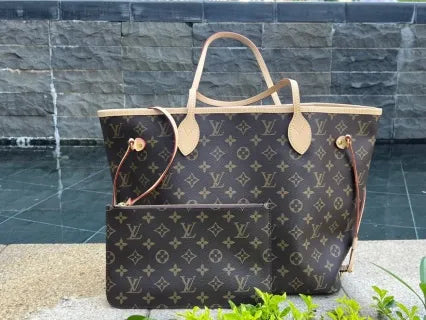 Classic Coated Fabric Shopping Handbag M40995
