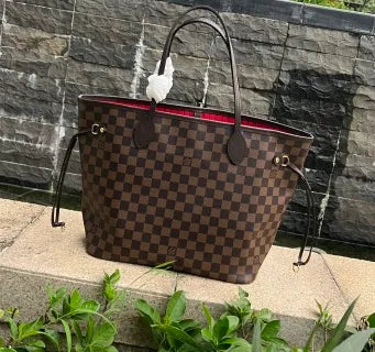 Classic Coated Fabric Shopping Handbag N41358