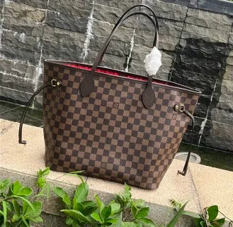Classic Coated Fabric Shopping Handbag N41358