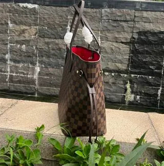 Classic Coated Fabric Shopping Handbag N41358