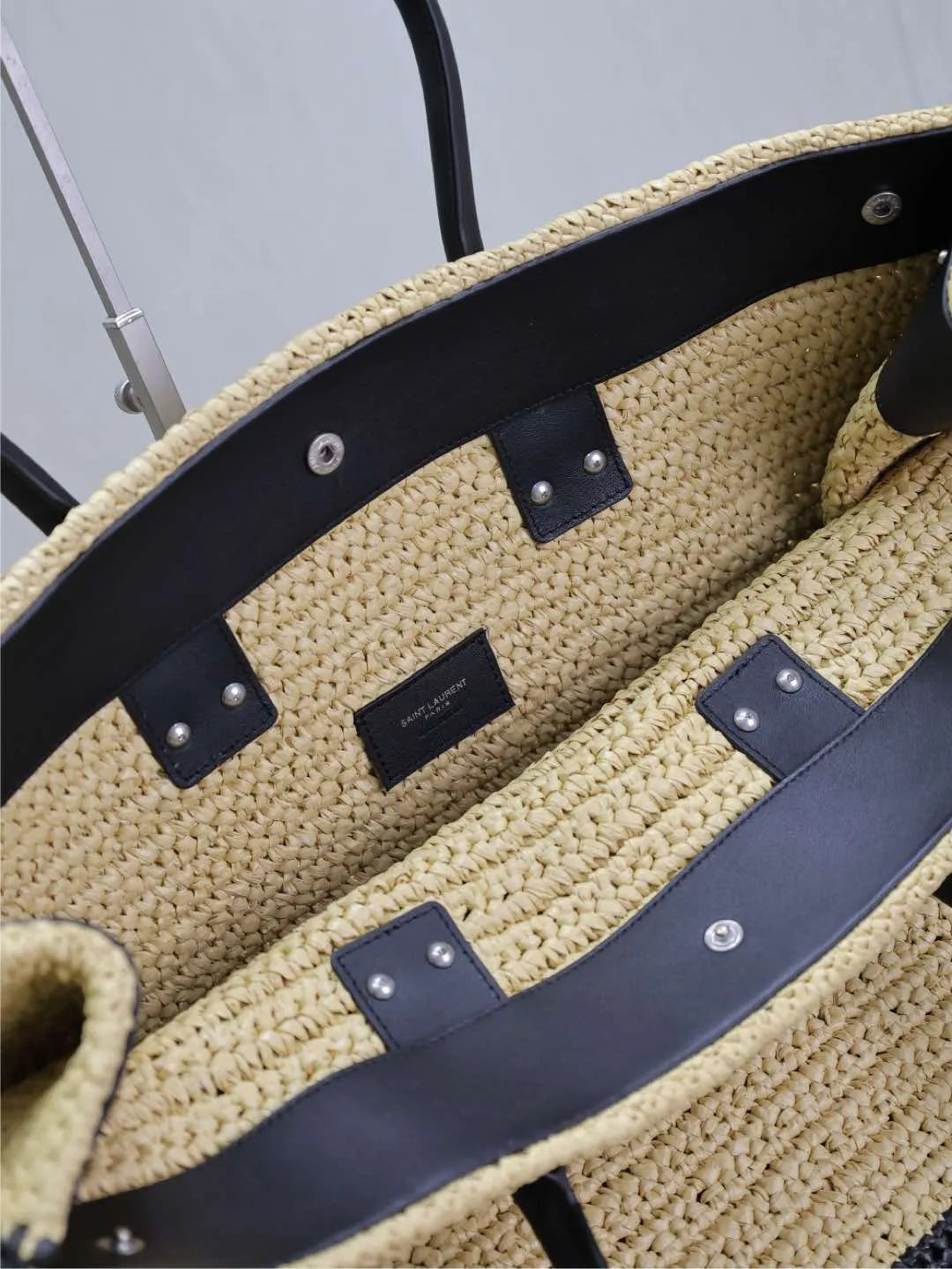 Rive Gauche Raffia 18.9 in Tote Bag 509415