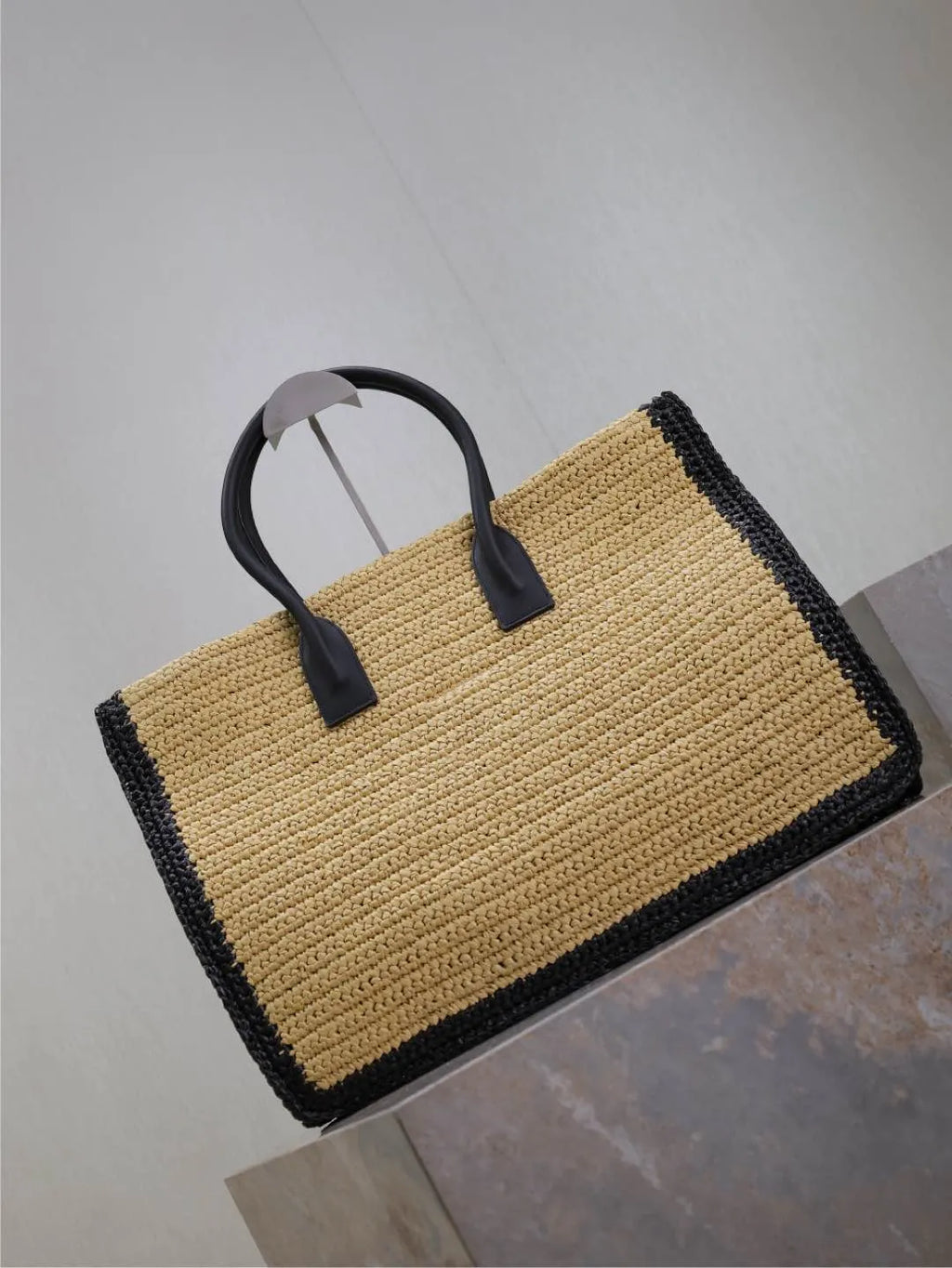 Rive Gauche Raffia 18.9 in Tote Bag 509415