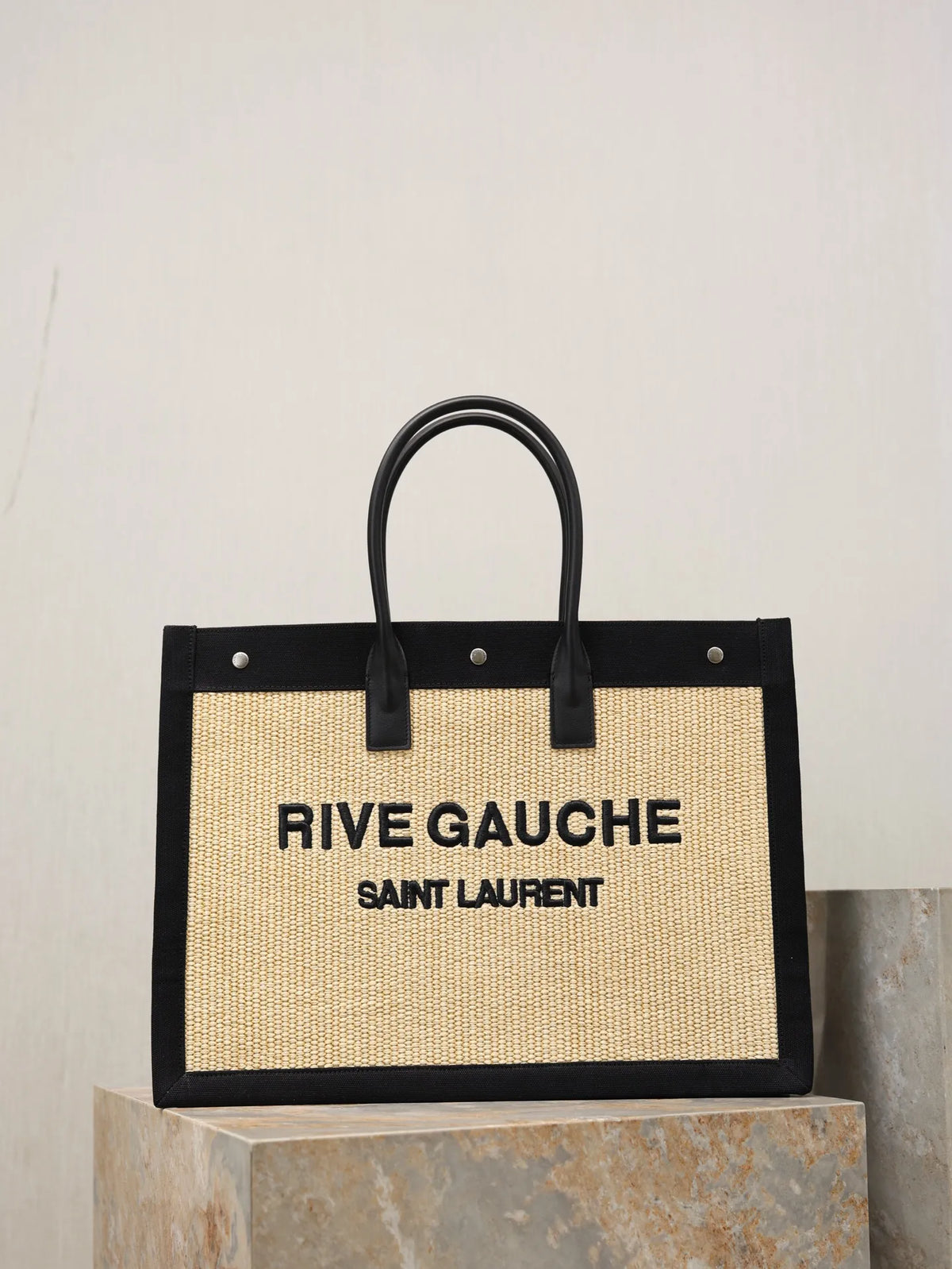 Rive Gauche Woven 18.9 in Tote Bag 509415