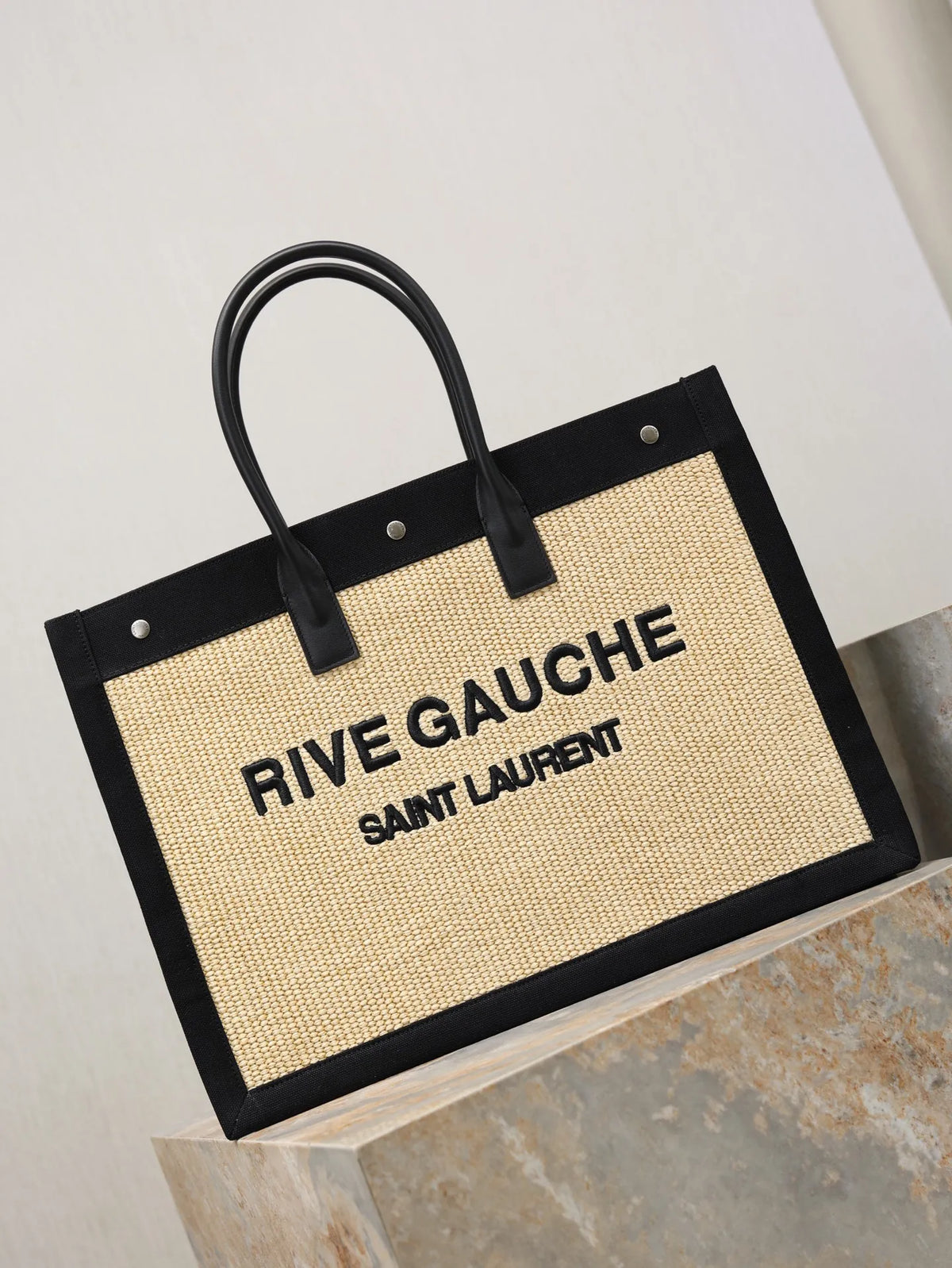 Rive Gauche Woven 18.9 in Tote Bag 509415