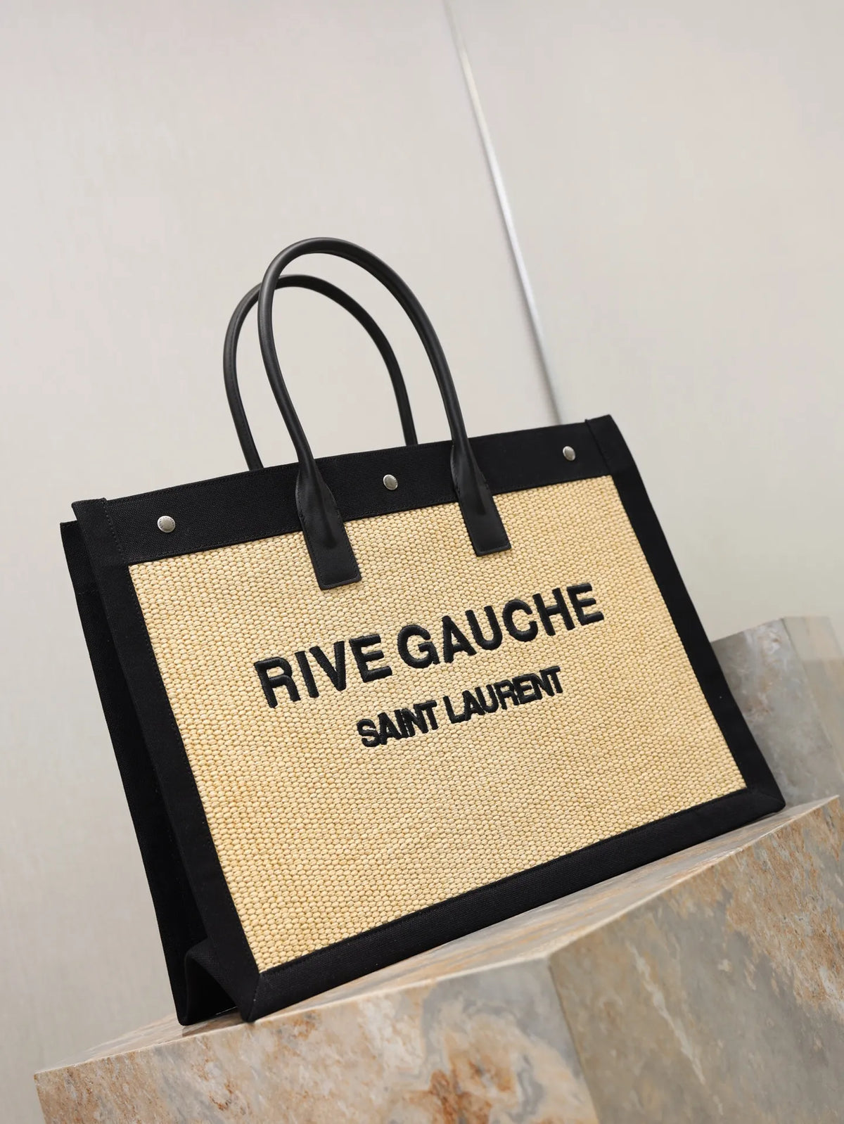 Rive Gauche Woven 18.9 in Tote Bag 509415