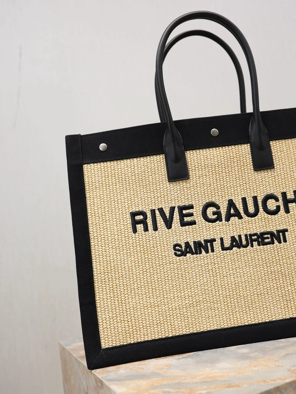 Rive Gauche Woven 18.9 in Tote Bag 509415
