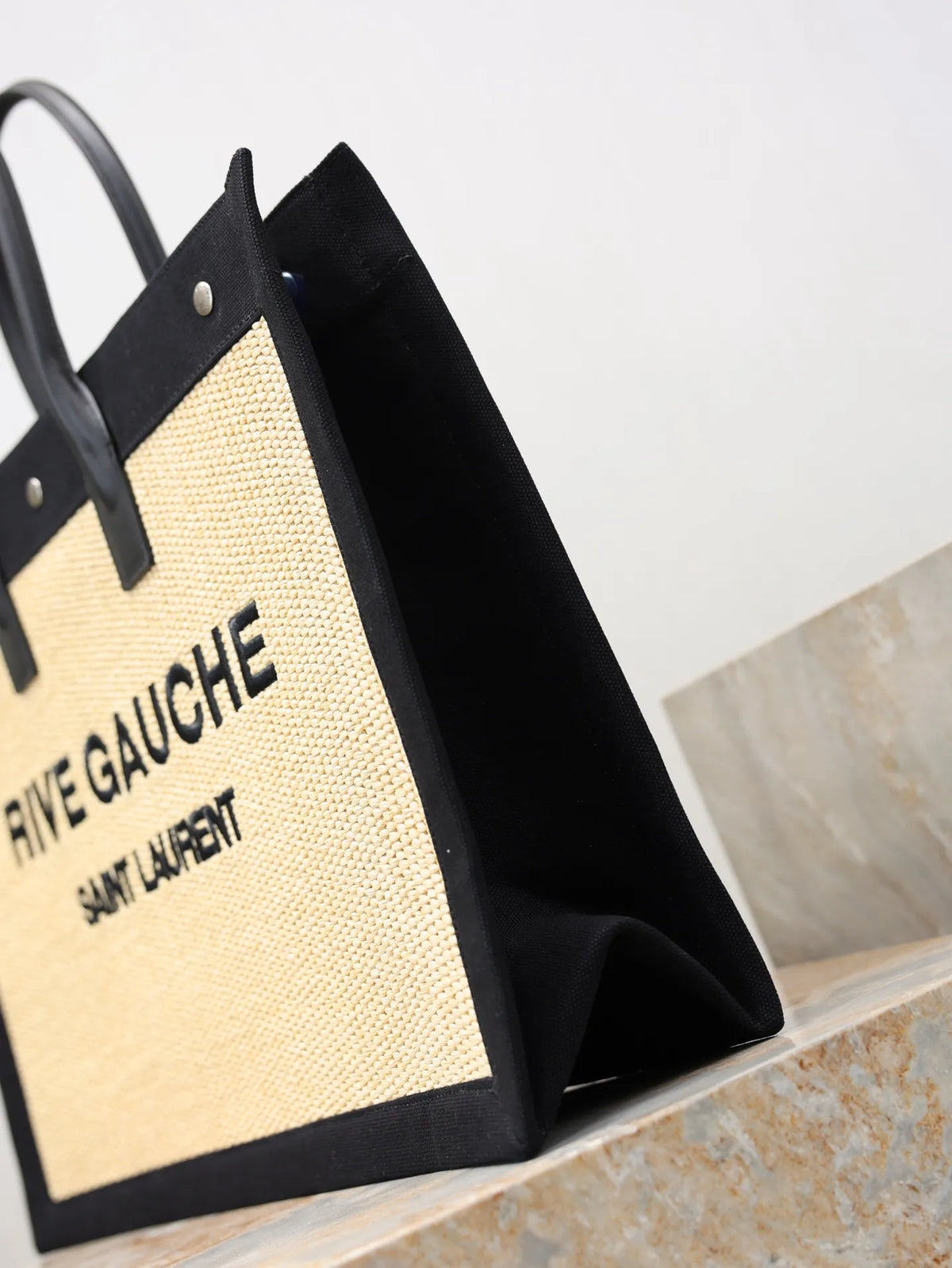 Rive Gauche Woven 18.9 in Tote Bag 509415