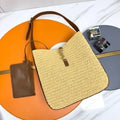 ROSE 11.8 in Woven Raffia Hobo Bag 753837
