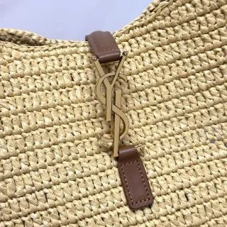 ROSE 11.8 in Woven Raffia Hobo Bag 753837