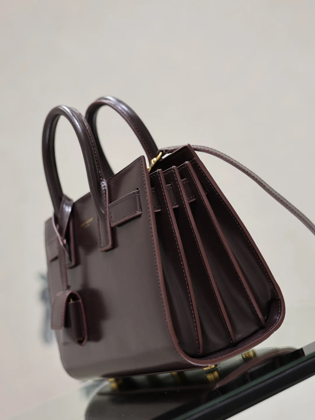 Sac de Jour 8.7 in Cowhide Accordion Bag 717440