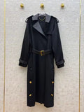 Schiaparelli Women's Leather-Collar Trench Coat 9660630