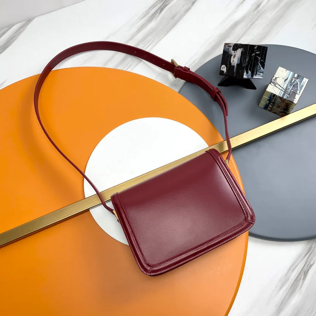 Solferino 7.5 in Box Leather Shoulder Bag 634306.Zx