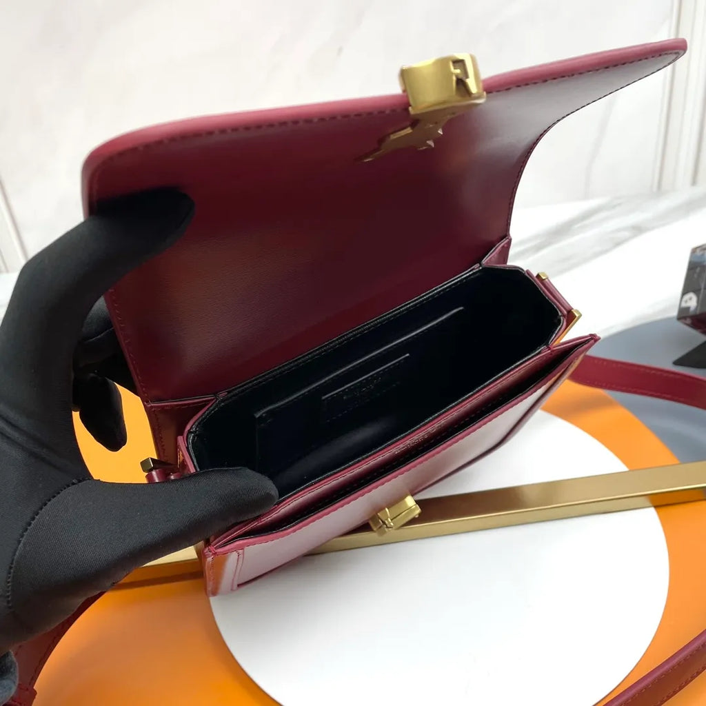 Solferino 7.5 in Box Leather Shoulder Bag 634306.Zx