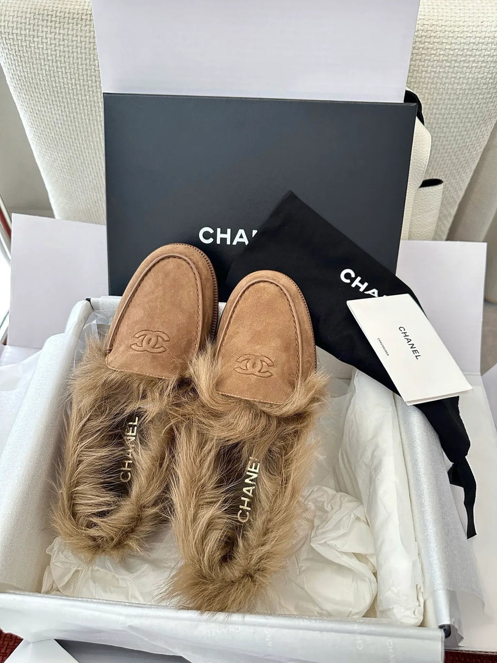 Suede Wool Loafers 273793