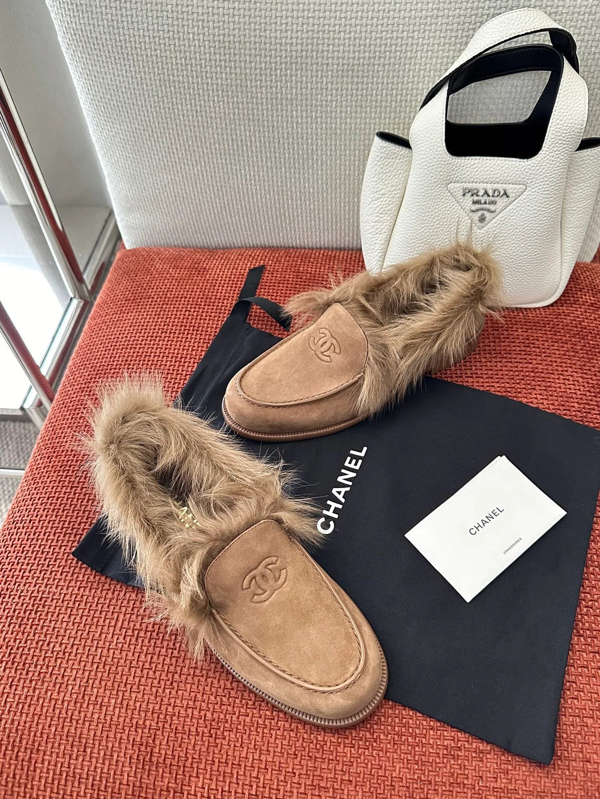 Suede Wool Loafers 273793