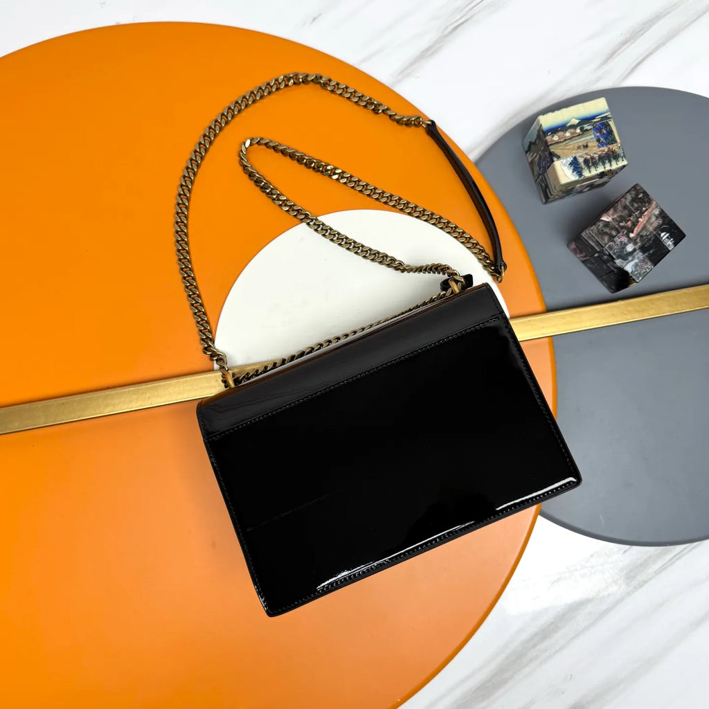 Sunset 8.7 in Patent Leather Bag 442906