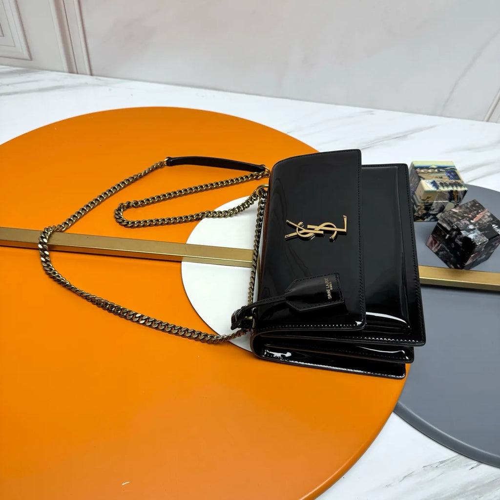 Sunset 8.7 in Patent Leather Bag 442906