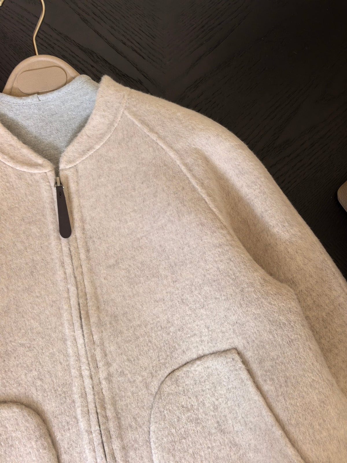 TL 488433 Women's Oatmeal Coat Jacket