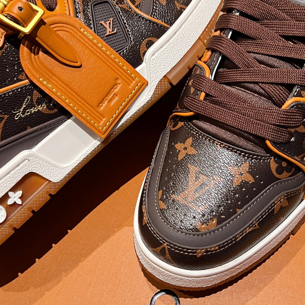 Unisex LV Trainer #54 Suede Leather Sneakers