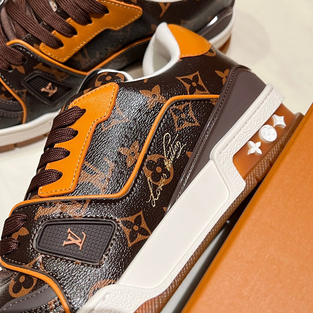 Unisex LV Trainer #54 Suede Leather Sneakers