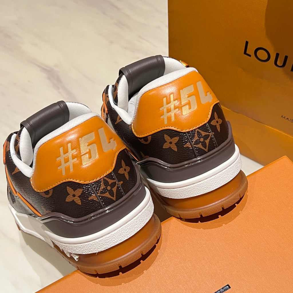 Unisex LV Trainer #54 Suede Leather Sneakers