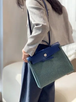 Unisex Retro Floral Casual Handbag